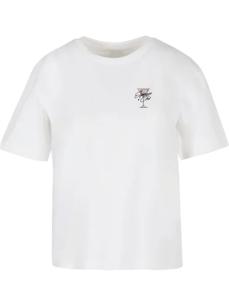 Miss Tee Tricou Espresso Chic gri taupe / negru alb