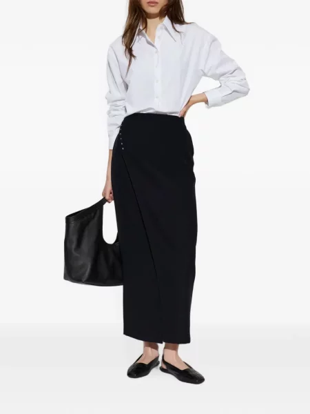 Fusta maxi Emporio Armani plic negru