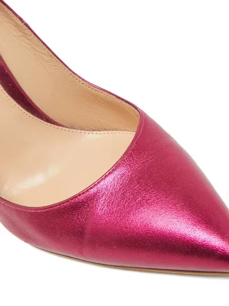 Pantofi cu toc Gianvito Rossi din piele roz