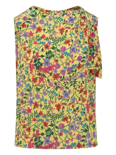 Top Weekend Max Mara de mătase galben