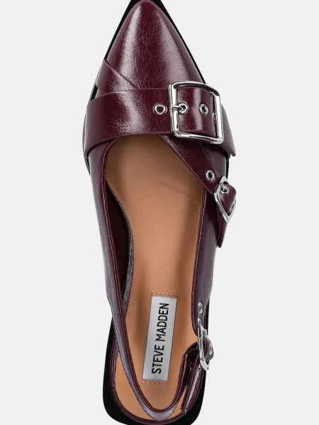 Балетки Steve Madden Grezly відкрита п'ята бордовий