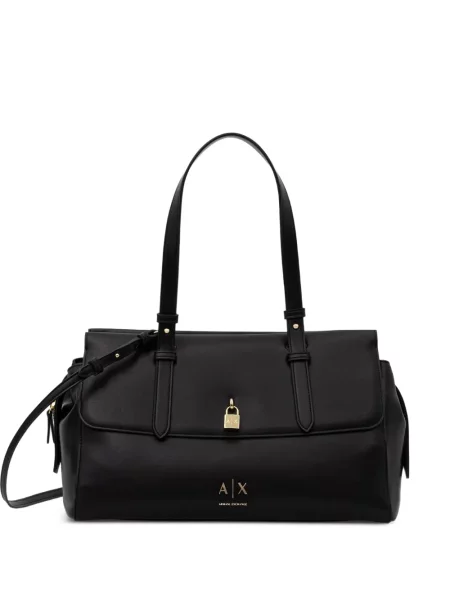 Geantă shopper Armani Exchange cu imagine negru