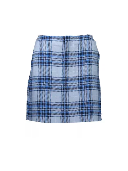 Haftowana spódnica Tommy Hilfiger niebieska