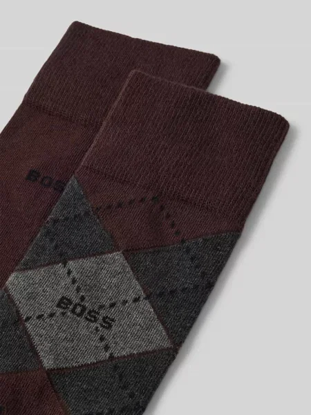Skarpety z mieszanki bawełny w zestawie 2 szt. model ARGYLE' Boss