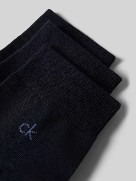 Skarpety z mieszanki bawełny w zestaw 3 szt. Ck Calvin Klein granatowe