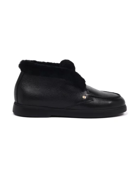 Buty do kostki Baldinini skórzane czarne