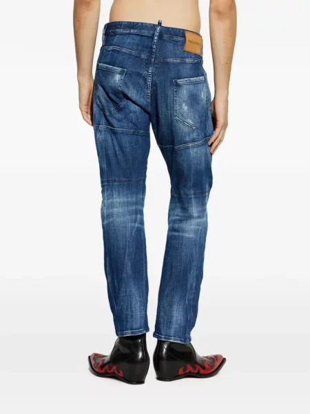 Blugi Dsquared2 zdrențuiți albastru
