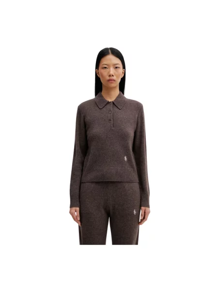 Sweter Sporty And Rich wełniany brązowy
