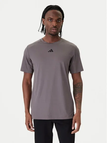 Adidas Tricou tehnic PrimeLift 3 Stripes gri