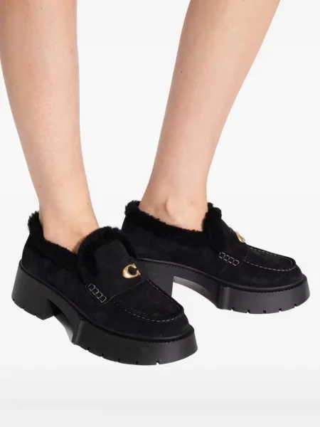 Pantofi loafer Coach negru
