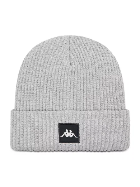 Меланжева шапка Kappa з високою посадкою сіра