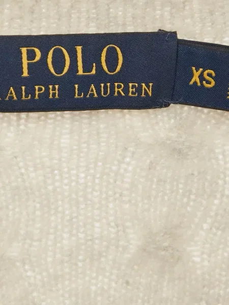 Костюм поло тениска Polo Ralph Lauren от джърси на райета черно
