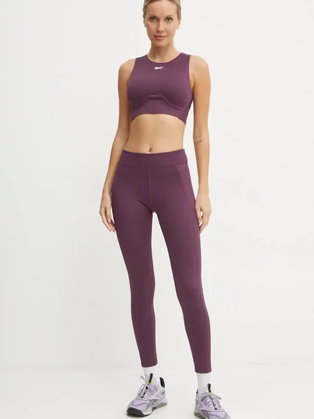 Reebok Top za vadbo Contour Crop vijolična