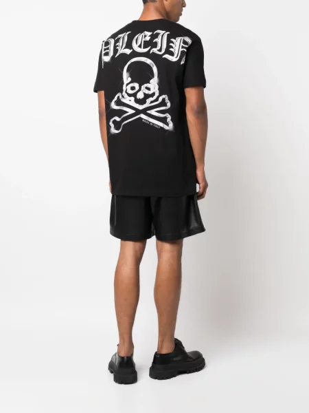 Tričko Philipp Plein s potiskem černé