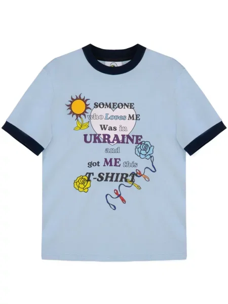 Koszulka Sleeper z nadrukiem niebieska