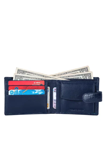 Hammonds Flycatcher Портмоне Шкіра синій