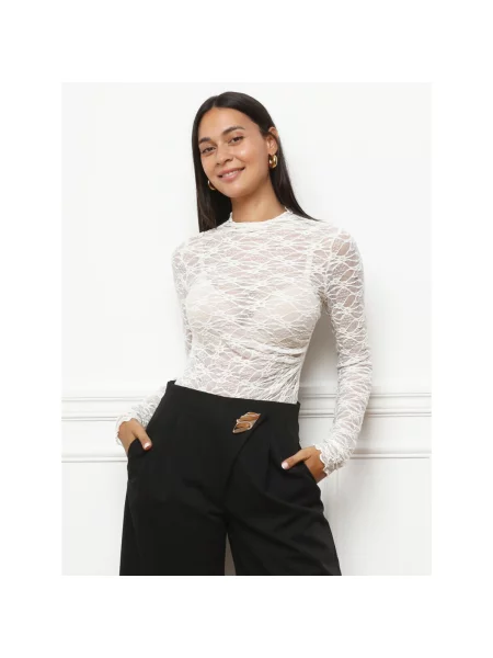 Top La Modeuse alb