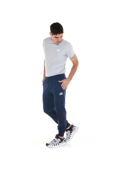 Pantaloni Leone 1947 din jerseu albastru