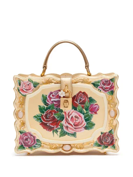Geantă Dolce & Gabbana Dolce Box auriu