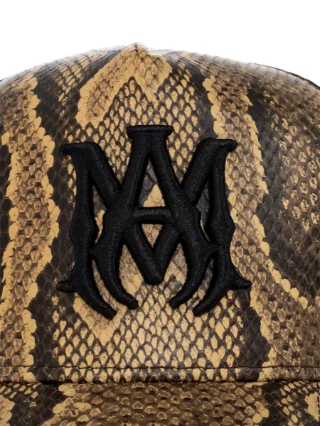 Kígyómintás baseball sapka Amiri autogrammal barna