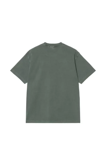 Tricou Carhartt Wip cu autograf verde