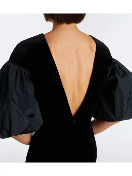 Rochie midi Max Mara de catifea negru