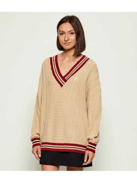 GUESS Pulover | Oversize fit bej