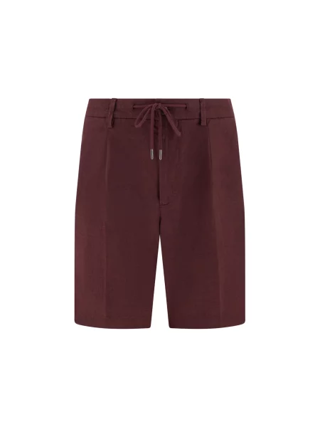 Boggi Milano Pantaloni cutați burgundy roșu