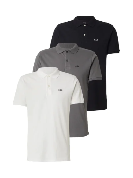 GAP Majica siva / črna bela