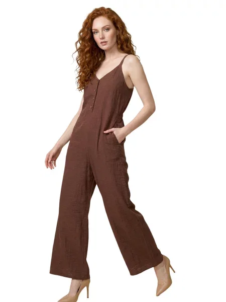 Salopetă scurtă Artigli scurtă maro