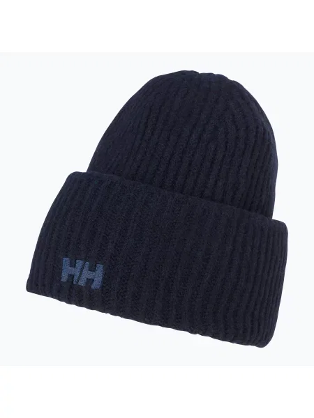 Čepice Helly Hansen SOFT RIB BEANIE tmavomodrá z husté pleteniny námořnictvo