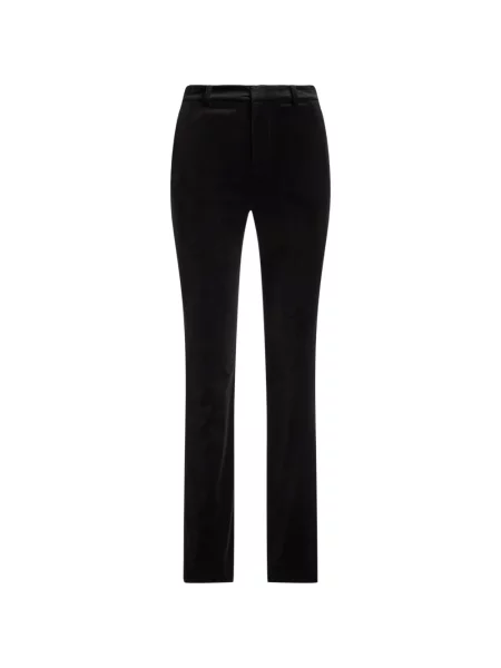 Pantaloni Lauren Ralph Lauren de catifea negru