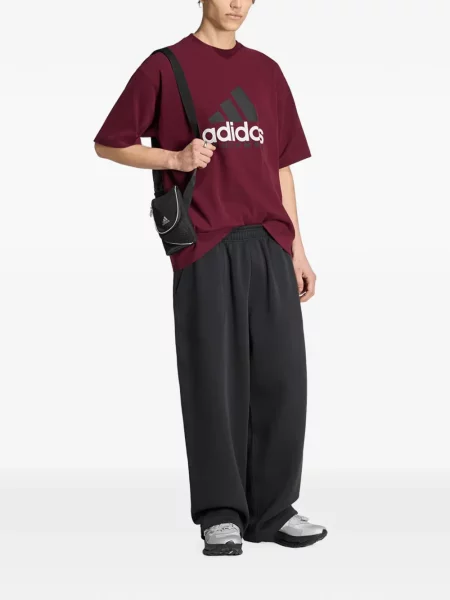 Tricou Adidas cu model camuflaj alergare din dantelă negru