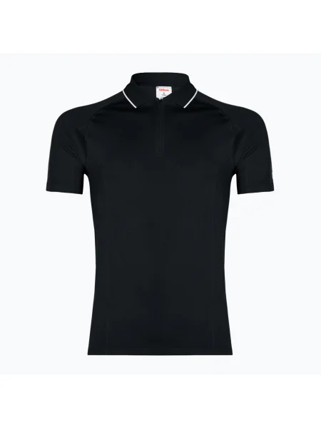 Мъжка тениска Wilson Team Seamless Polo black черно