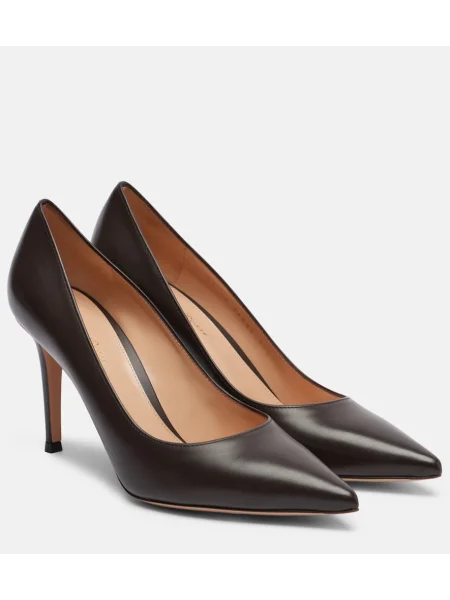 Pantofi cu toc Gianvito Rossi din piele maro