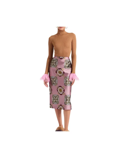 Sweter La Doublej brązowy