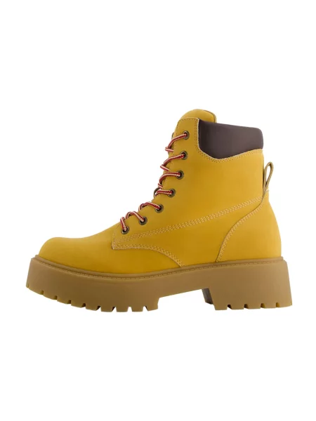 Bershka Ghete cu șireturi cămilă maro