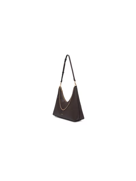 Calvin Klein Ročna torba Emblem Hw Pebble Shoulder Bag Bež rjava
