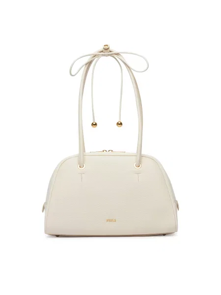 Furla Τσάντα Poppy M CN Κρεμ