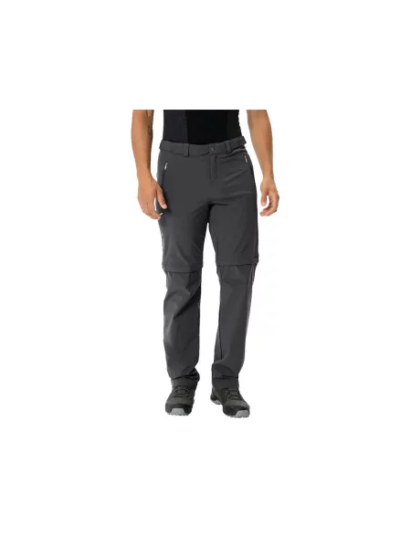 Spodnie konwertowalne Vaude Farley Stretch III Noir czarne