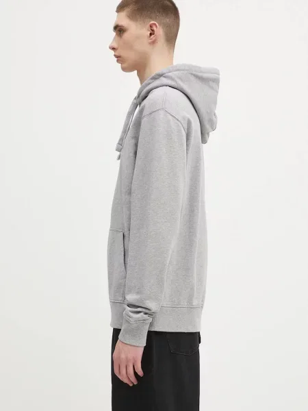 Μπλούζα JW Anderson Logo Embroidery με κουκούλα γκρι