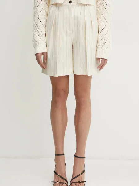 Simona Corsellini pantaloni scurti femei modelator high waist bej