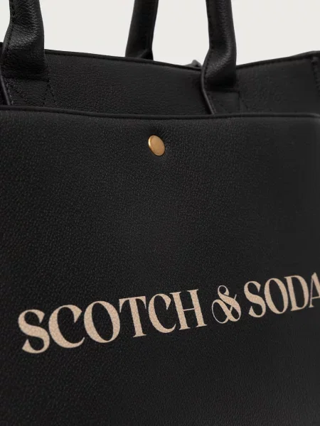 Кожаная сумка шоппер Scotch & Soda