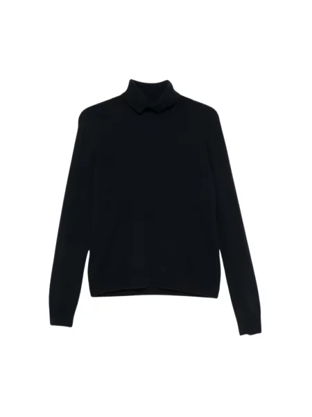 Sweter z golfem Vanisé z kaszmiru do golfa niebieski