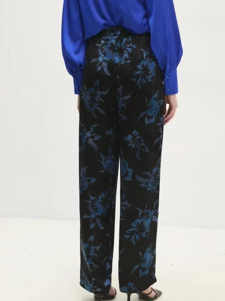 Kalhoty Answear Lab jednoduché high waist černá