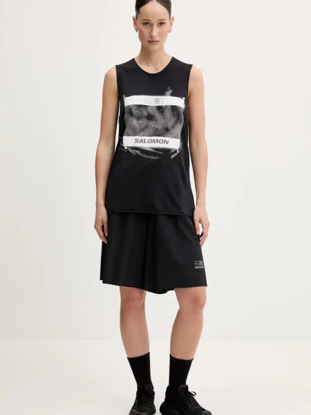 Top Mm6 Maison Margiela czarny