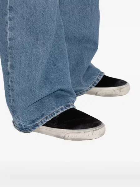 Велурени slip-on маратонки Golden Goose May черно