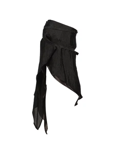 Rochie mini Bohemseo asimetrică drapată negru