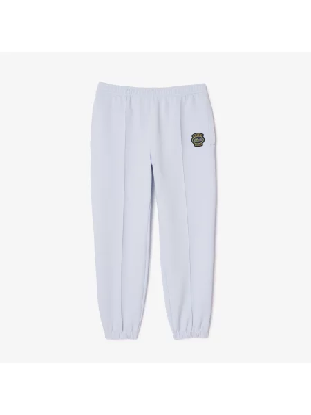 Lacoste Spodnie Dresowe Double-Sided Piqué Jogger niebieskie