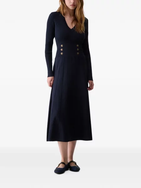 Rochie midi Liu Jo tricotate albastru